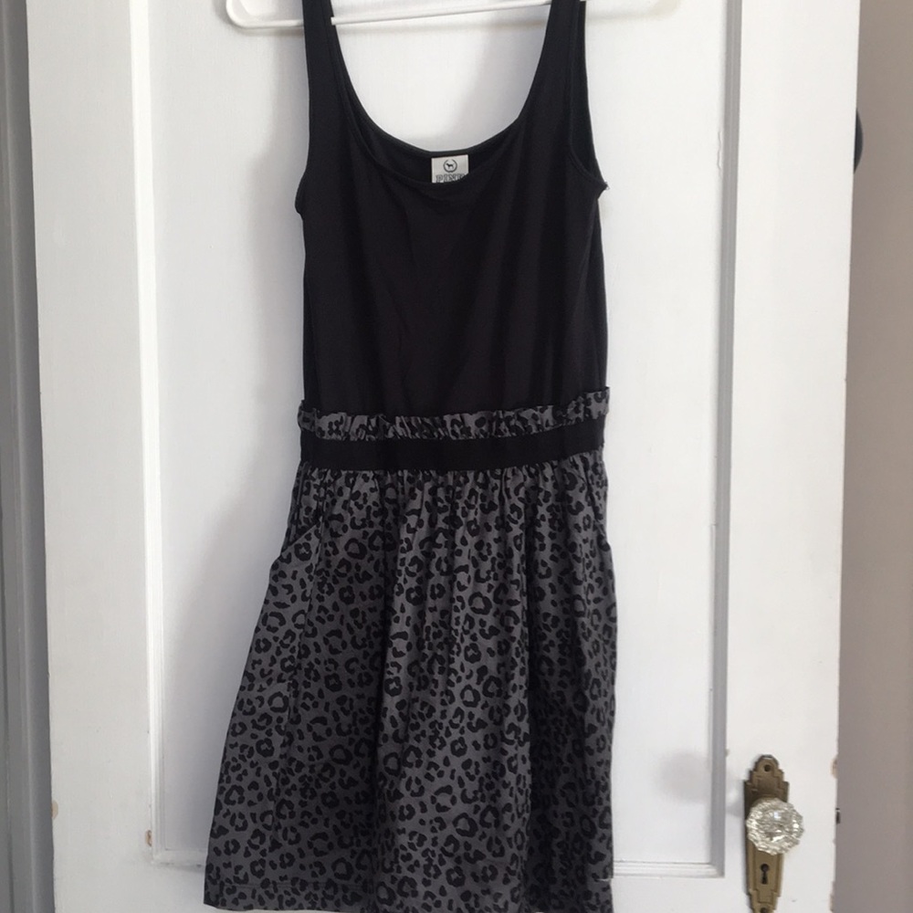 Pink black/gray dress